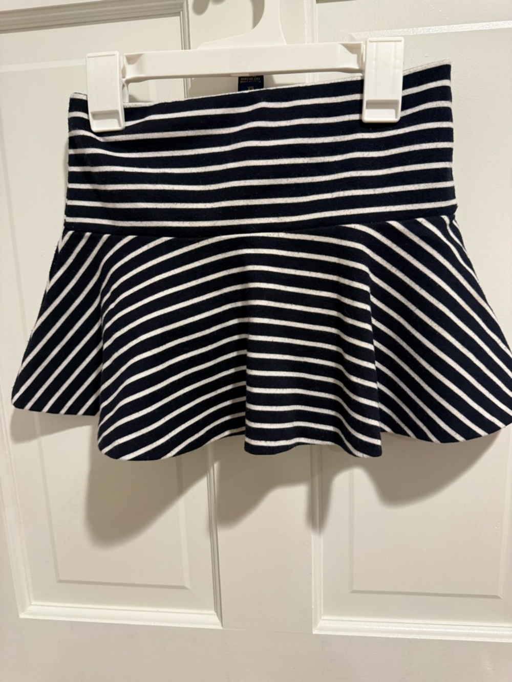 Polo by Ralph Lauren Navy‎ and White Striped Skater Skirt